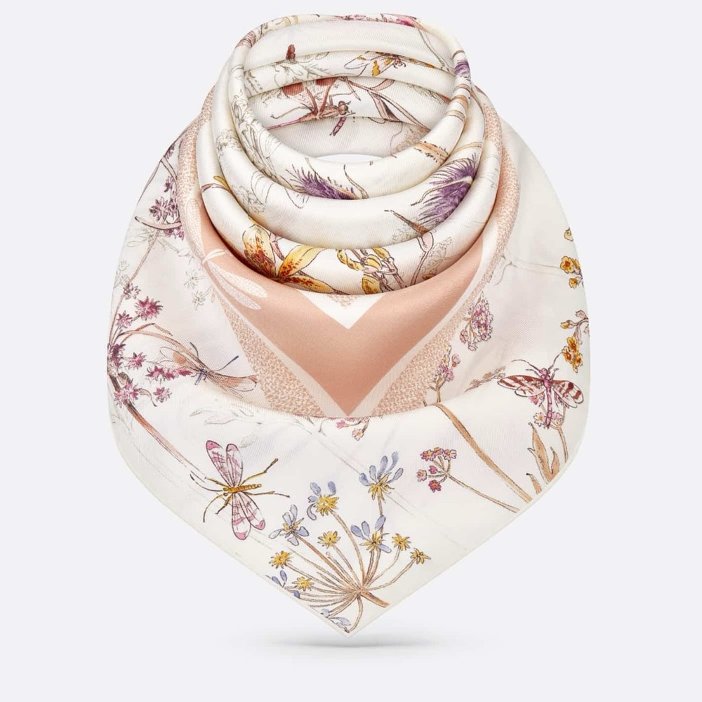 Dior Herbarium 90 Square silky Scarf 35x35 ‼️LAST ONE LEFT - Picture 8 of 8